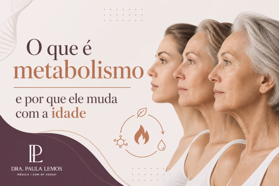 Ilustração esquemática dos componentes do gasto energético diário e dos fatores que influenciam o metabolismo ao longo da vida